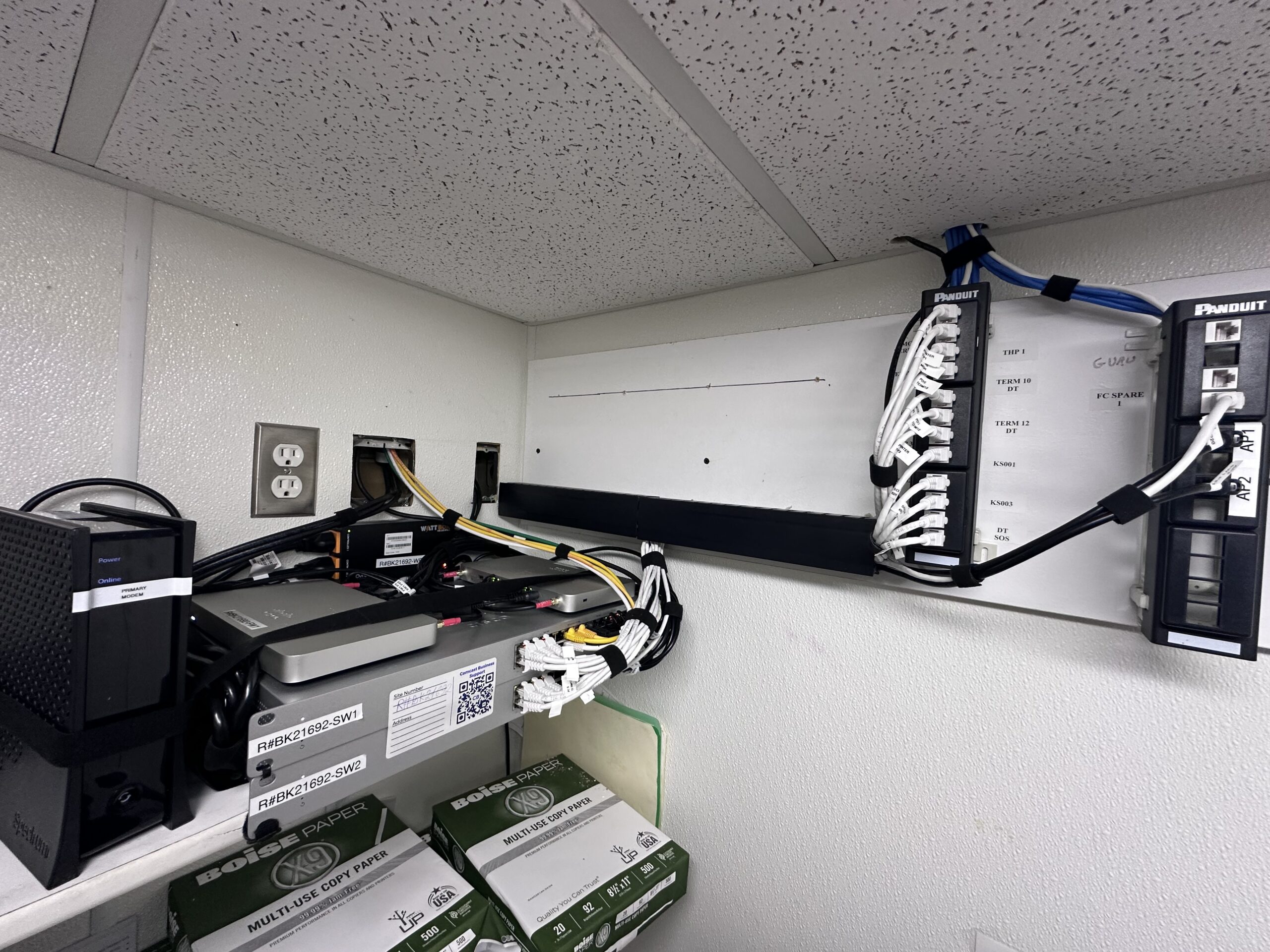 Structured Cabling — Panduit Patch Panel & Switches